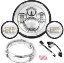 7 inch LED Headlight Fog Passing Lights DOT Kit, $121.99 MSRP