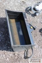 24'' Mini excavator ditching bucket w/ hyd angle
