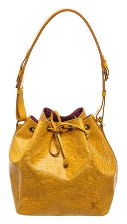 Louis Vuitton Yellow Epi Leather Noe PM Bucket Bag