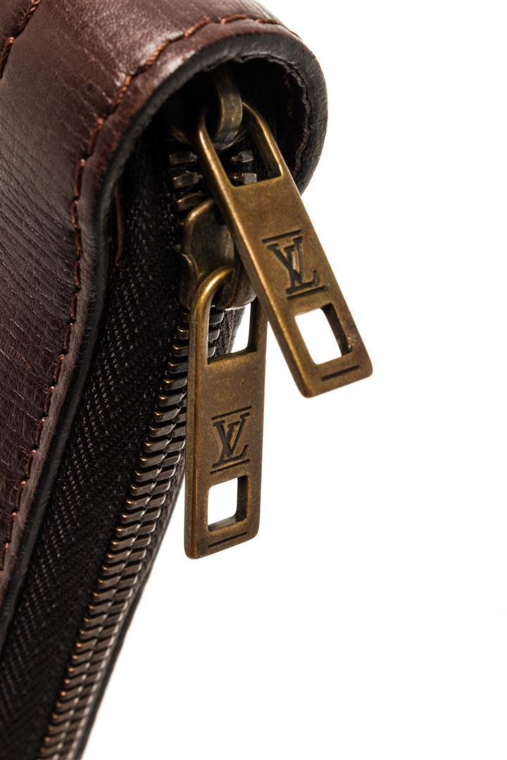 Louis Vuitton Brown Leather Bohemerun Clutch