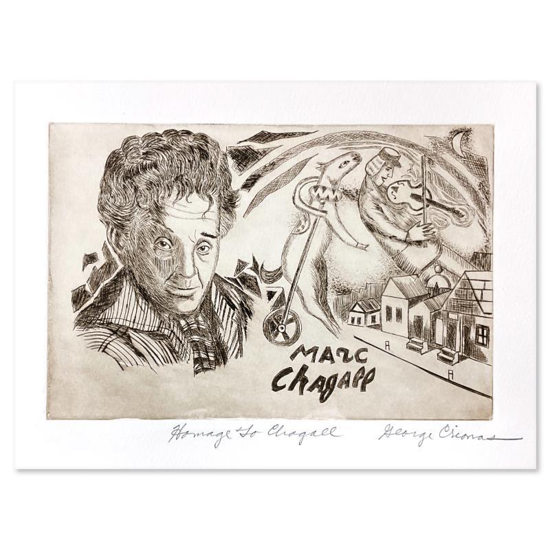 Homage to Chagall by Crionas (1925-2004)