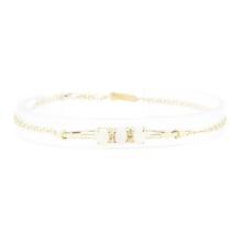 1.60 ctw Opal and Diamond Bracelet - 14KT Yellow Gold