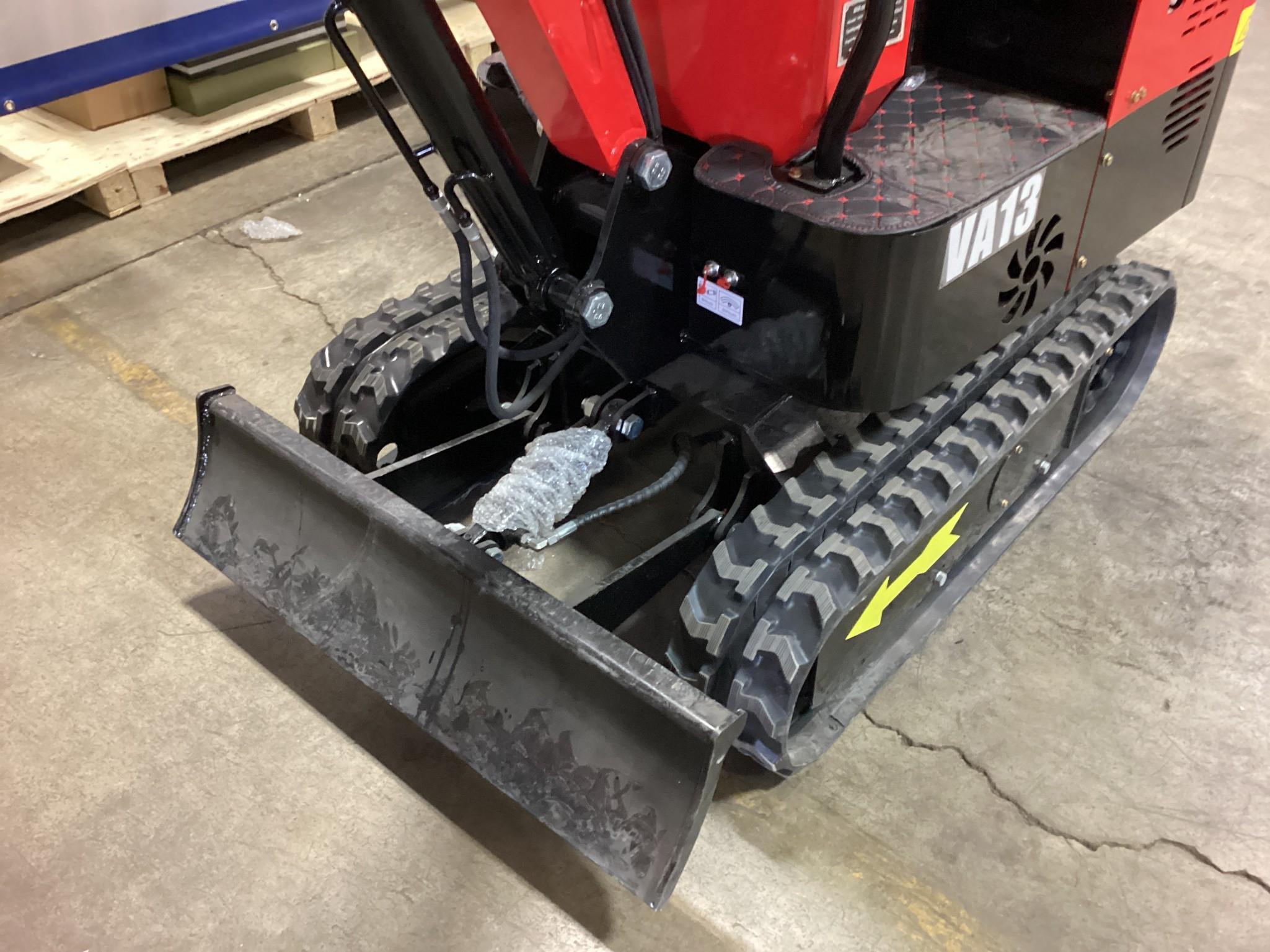 New Unused Miva Model VA13 Mini Excavator, Manaul Thumb, Auxiliary Hydraulics