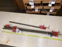 4 Pipe Clamps, 3 - 42" / 1 - 32"