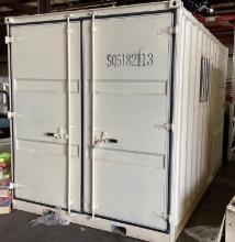 (Inv.116) NEW 1 Trip 12' Site Storage Steel Container Model 12HC With Side Door and Reinforced