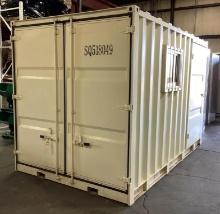 NEW 1 Trip 12' Site Storage Steel Container Model 12HC With Side Door and Reinforced Window