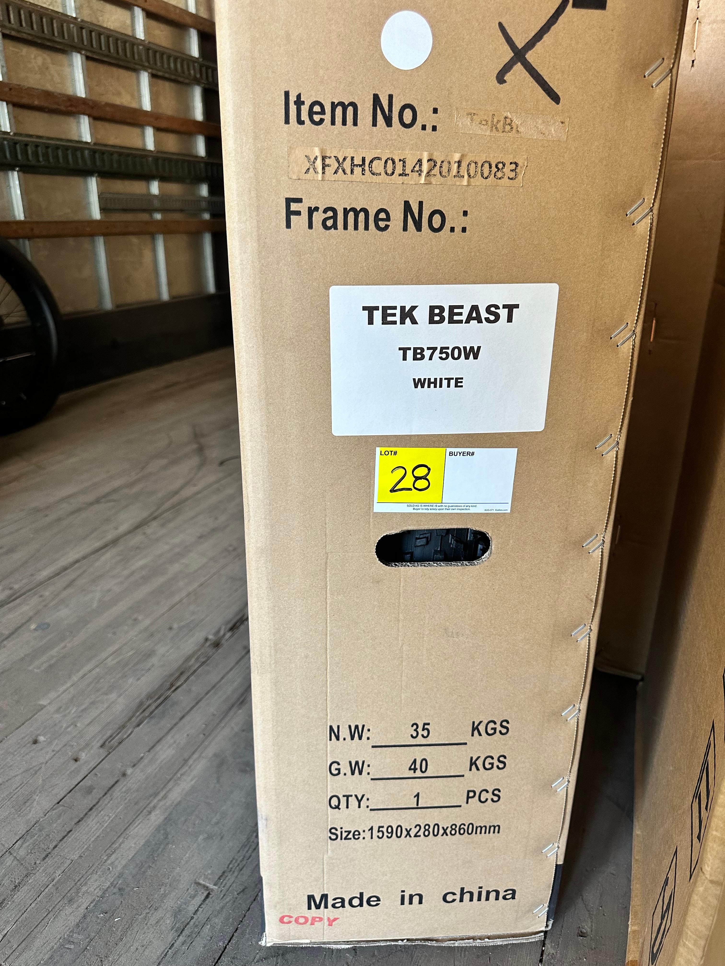 E - TEK BEAST, MODEL: TB750W, COLOR WHITE