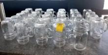 QTY. 29 - MASON JAR GLASSES WITH HANDLES