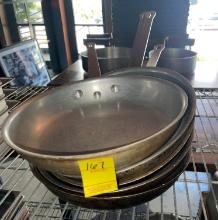 QTY. 5 - LARGE COMMERCIAL FRYING PANS