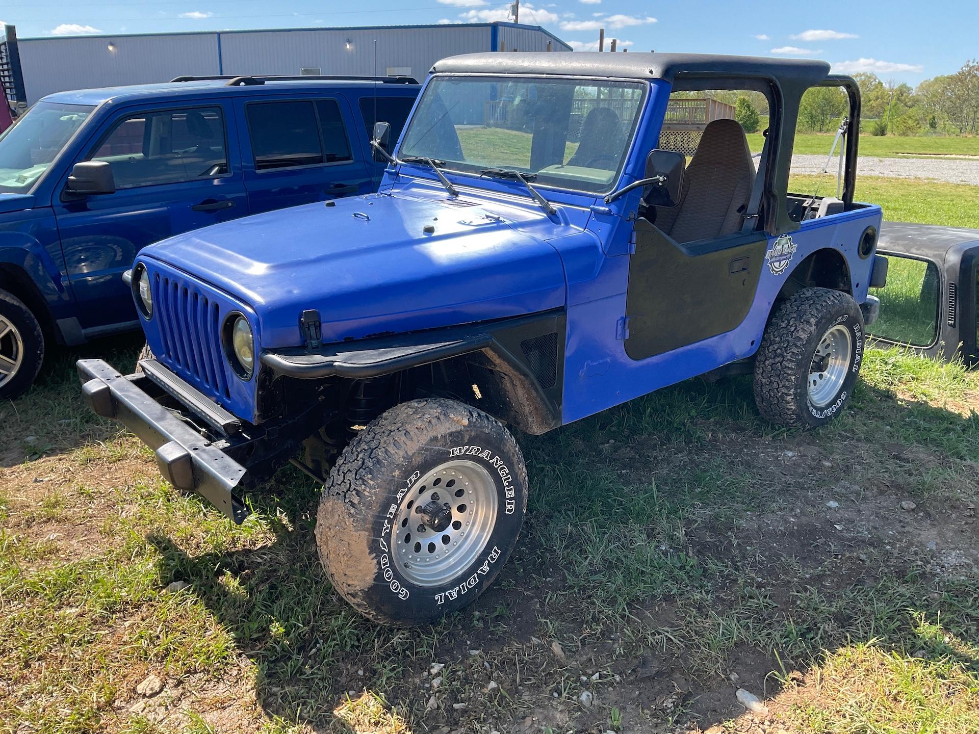 1998 Royal Blue Jeep