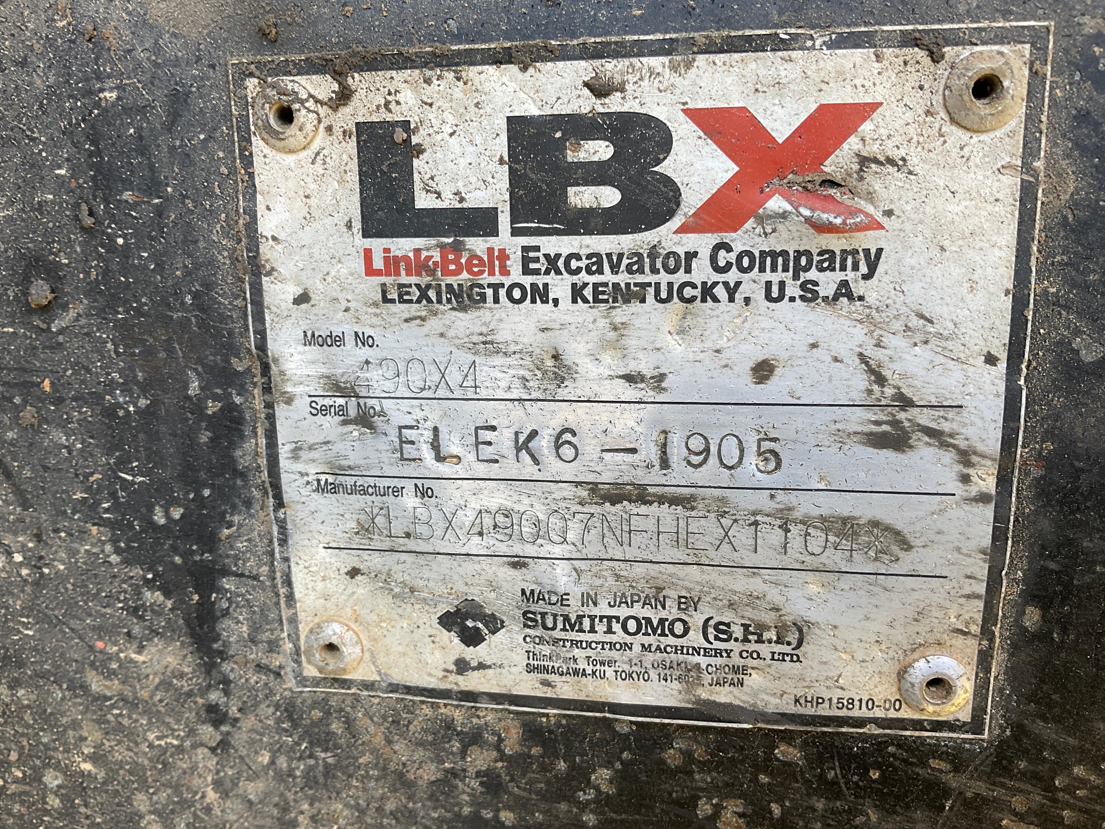 Linkbelt 490x4 Excavator
