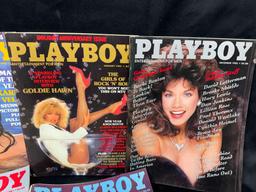 15 Vintage Playboy Magazines 1980s Centerfolds