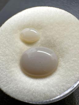 Stunning White Opal Gemstones 1.60 Ct