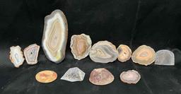 Assortment of Geode Slices Specimens