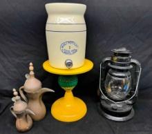 Oil Lantern, Ceramic Drink Dispenser, Pots more