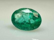 1.5ct Oval Cut Emerald Gemstone