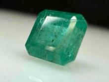1.5ct Square Cut Emerald Gemstone