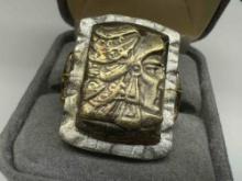 Fancy Native American Ring Sz.9