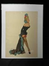 Vintage Pin Up Girl Art Print ben-hur baz 9x12