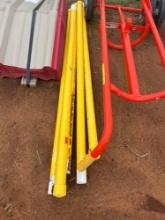 yellow safety pipes