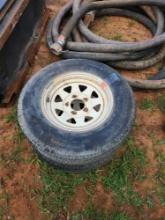 2 used 175/80/13 tires with 5 lug wheels