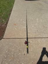 South Bend, Black Beauty Fishing Pole with Ambassador 6000 Reel