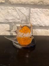 Vintage Partylite Ocean Fish glass Tea Light Holder