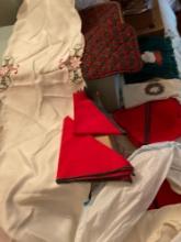 Christmas Table Runner, Cloth Napkins, Kitchen Towels, etc.