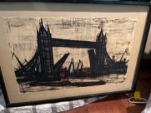1960's Print of Tower Bridge, London by Bernard Buffet
