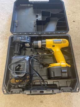 power drill; charger; extra battery