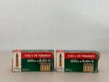 Sellier & Bellot 7.62 x 25 Ammo