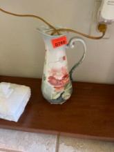 decorative glass pitcher
