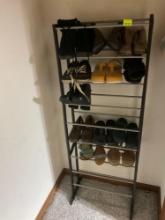 shoe rack with shoes