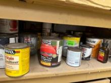 Misc paint and wood finishing supplies
