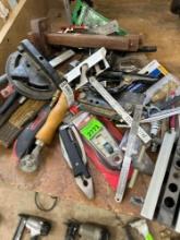 Multi-tool, grip glass scraper w/ misc measuring tools