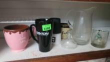 assorted coffee mugs