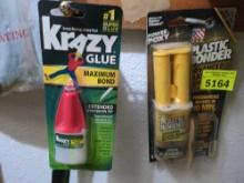 crazy glue and plastic bonder