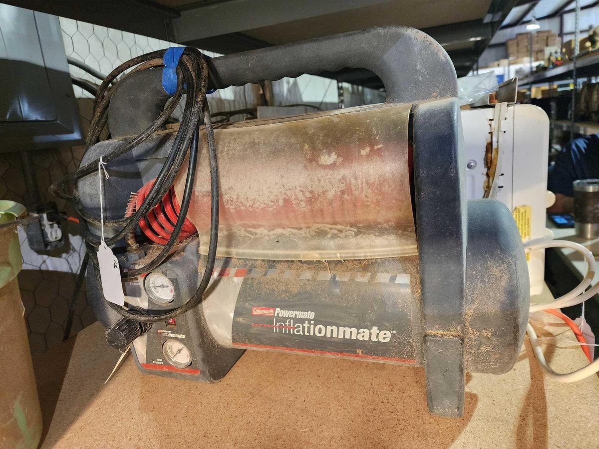 Coleman Powerhouse "InflationMate" air compressor. Used.