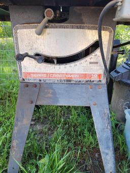 10" craftsman table saw. Used. Bad plug.