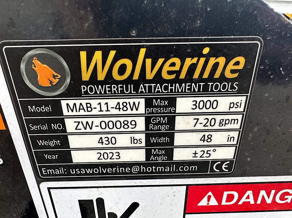 WOLVERINE MAB-11-48W POWER ANGLE BROOM