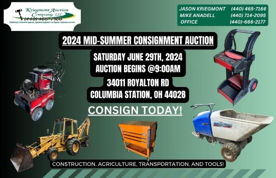 MID SUMMER CONSIGNMENT AUCTION