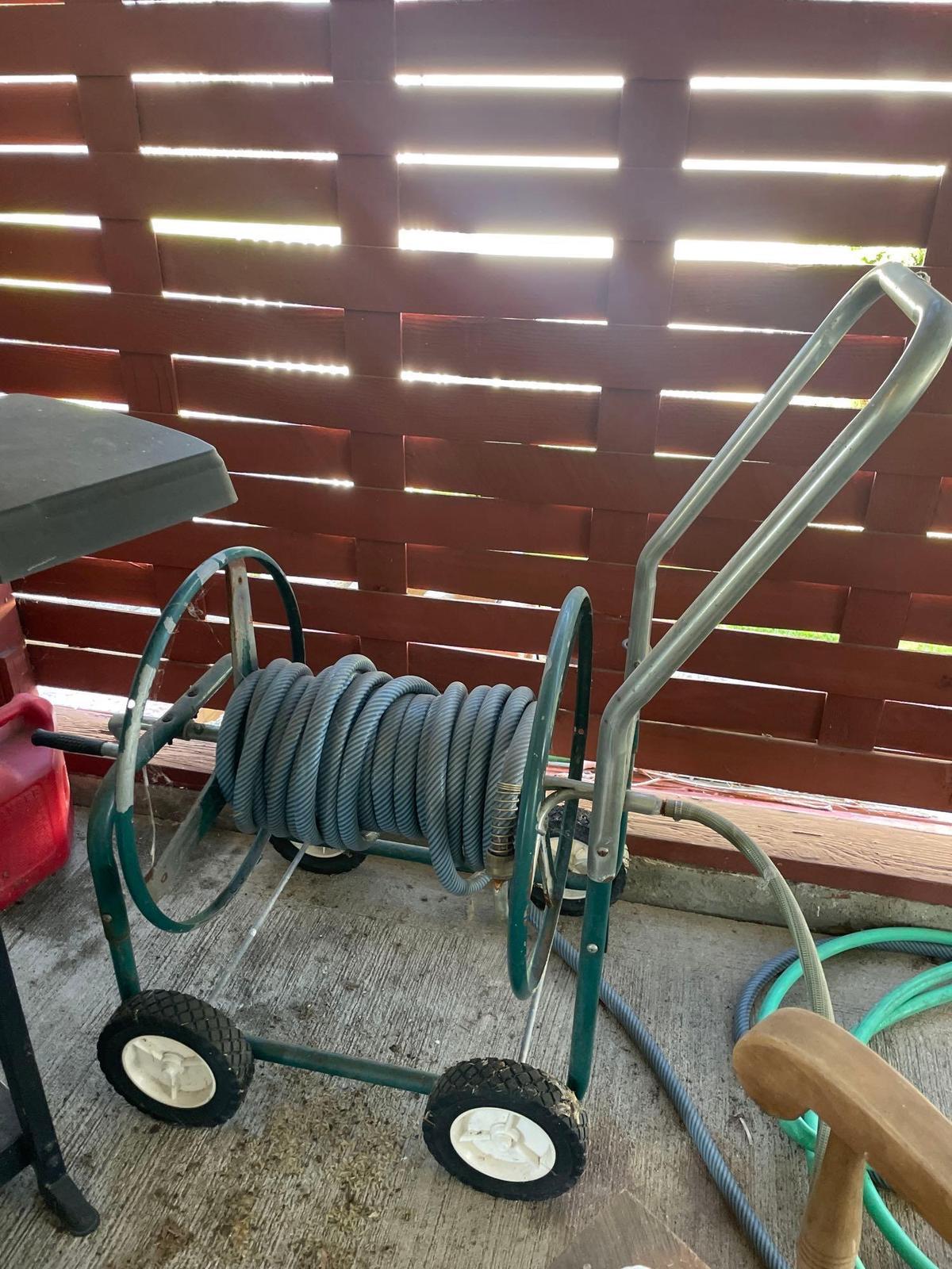 Hose Storage Cart and hoses