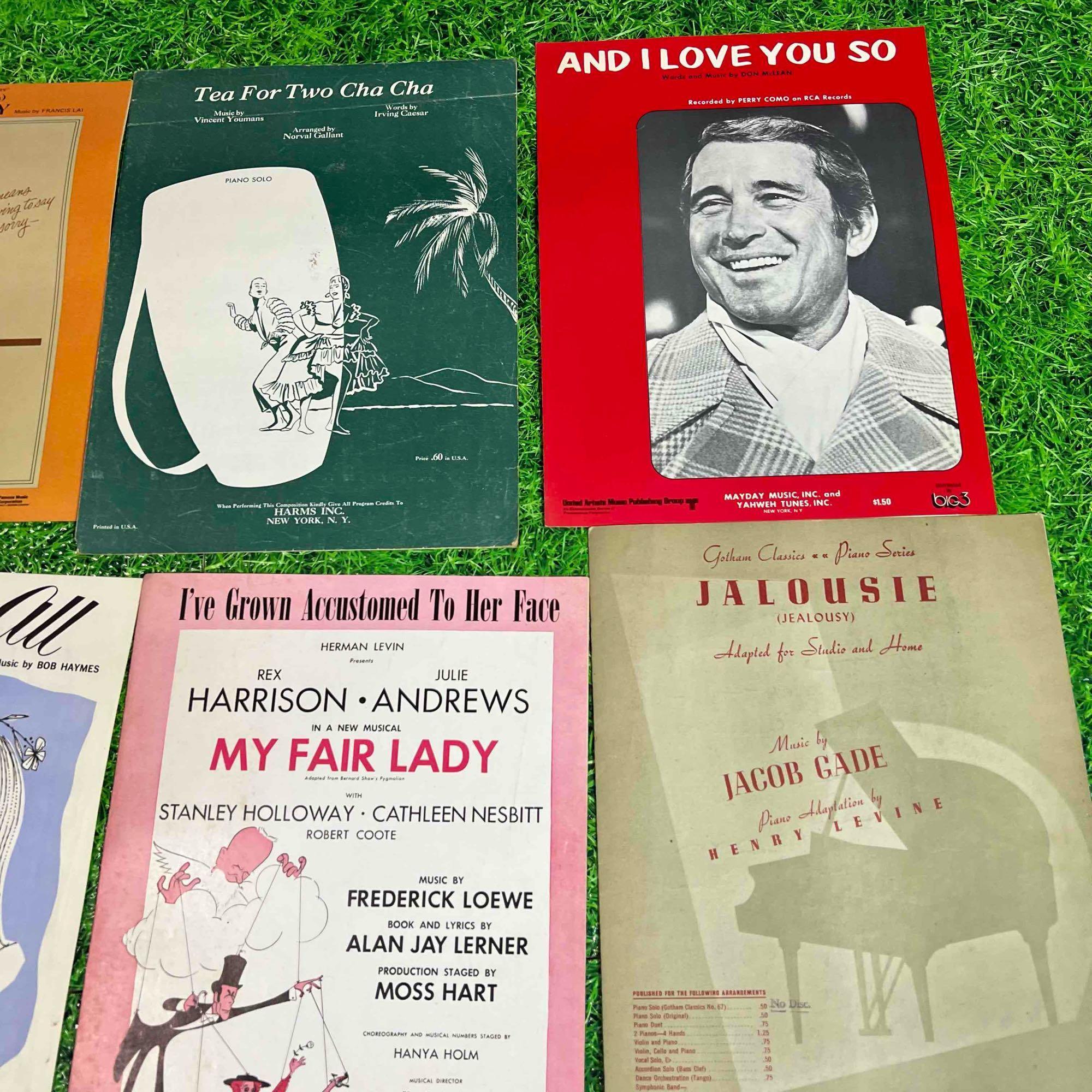 vintage song sheets