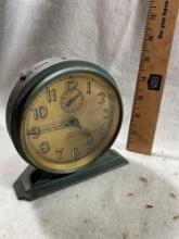 Antique Cast Metal Westclox Alarm Clock