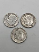 Dimes, 3 Total, 1954