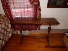 WOODEN CONSOLE / SOFA TABLE. APPROX 47 X 15 X 29"