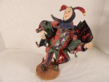 DUNCAN ROYALE HISTORY OF CLOWN "JESTER" FIGURE. SOME PIECES MISSING INCLUDING STAFF AND SOME OF THE