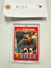 1971 TOPPS O.J. SIMPSON CARD