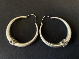 Sterling Silver Hoop Earrings