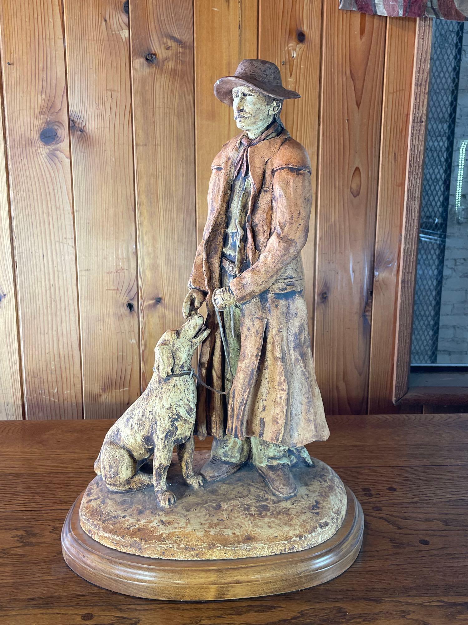 ...Original clay sculpture by Norman Frater, "The Drover"